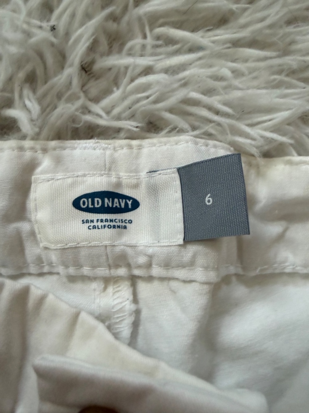 Off-white Old Navy Off-White Women's Bermuda summer spring pocketed Shorts short - Picture 5 of 5